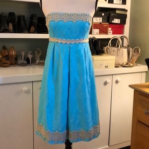 Lilly Pulitzer Strapless Dress Size 4